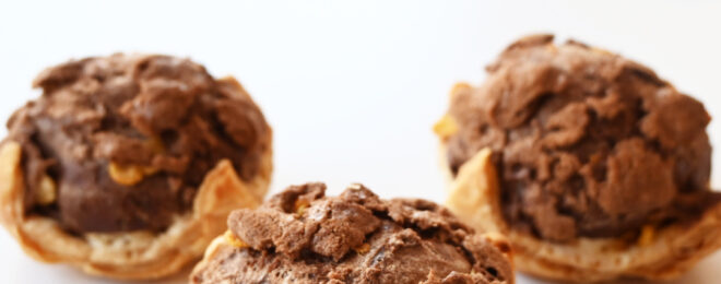 カチカチ山シュークリームの写真